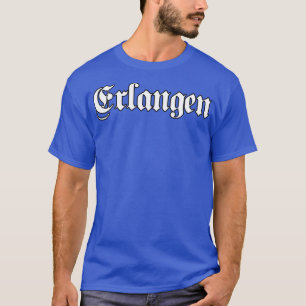 Camiseta Erlangen escrito com fonte gótica