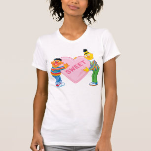 Camiseta Ernie & Bert Big Namorados Heart