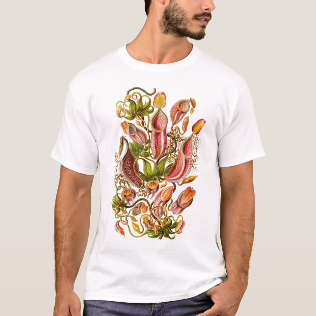 Camiseta Ernst Haeckel - Nepenthaceae Tshirt (Frente)
