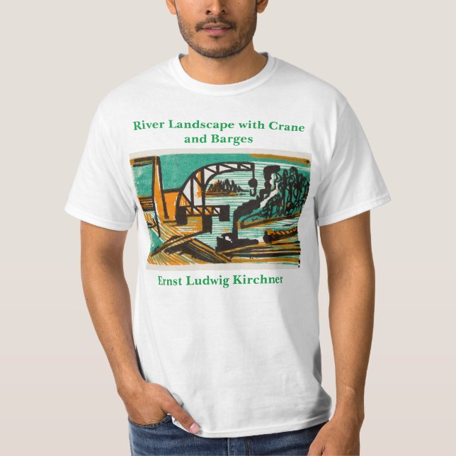 Camiseta Ernst Ludwig Kirchner River Landscape (Paisagem do (Frente)
