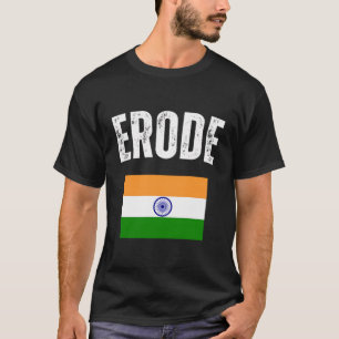 Camiseta Erode India Flag Viagem Souvenir Indian