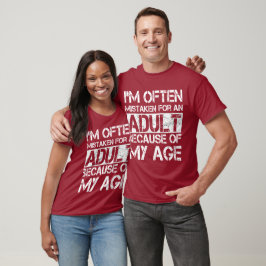 Camiseta Errado Por Um Adulto
