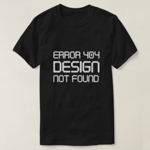 Camiseta Erro 404 Design não encontrado