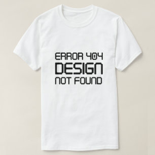 Camiseta Erro 404 Design não encontrado