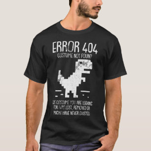 Camiseta Erro 404 Figurino Não Encontrado Preguiçoso Hallow