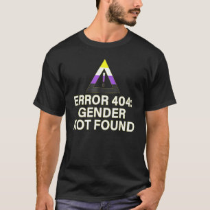Camiseta Erro 404 Gênero Não Encontrado Agender Lgbt Não Bi