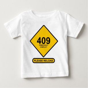 Camiseta Erro 409: Conflito de democracia