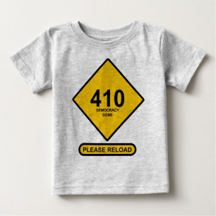 Camiseta Erro 410: Democracia foi-se embora