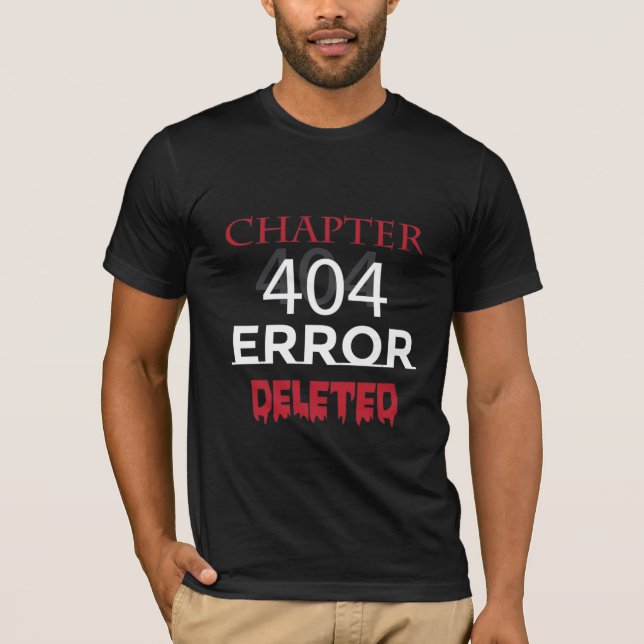 Camiseta Erro Capítulo 404 Excluído (Frente)