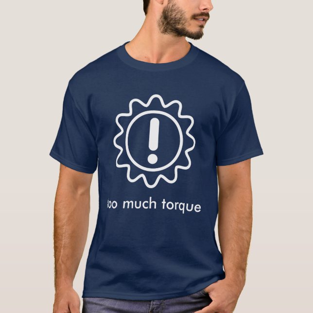 Camiseta erro da transmissão, demasiado torque (Frente)