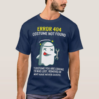 Camiseta Erro de Halloween 404 Figurume Não Encontrado Codi