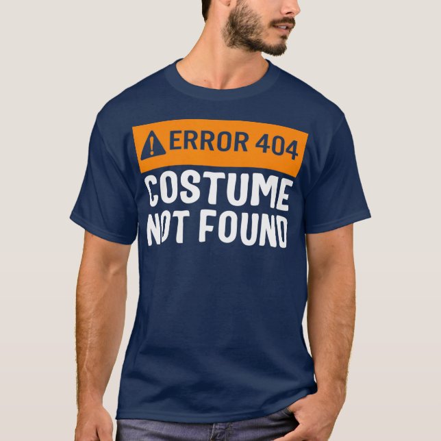 Camiseta Erro de Halloween 404 Figurume Não Encontrado Codi (Frente)