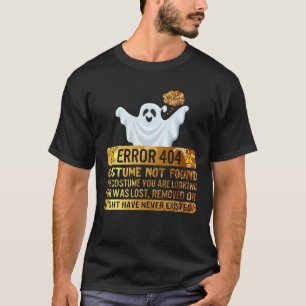 Camiseta Erro de Halloween 404 Figurume Não Encontrado Remo