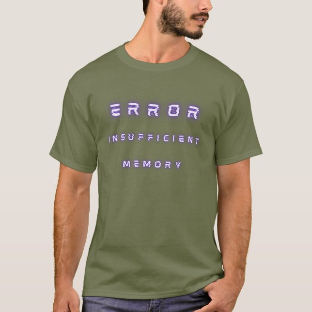 Camiseta erro de memória insuficiente (Frente)