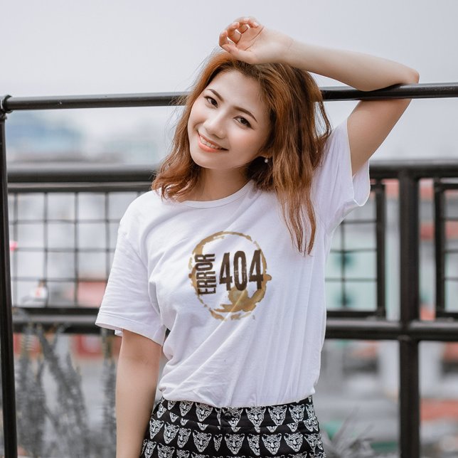 Camiseta Erro de Sem Café 404 - Presente Divertido para Ama (Criador carregado)