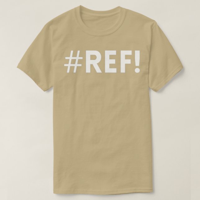 Camiseta Erro de TShirt Clássico do Excel REF (Frente do Design)