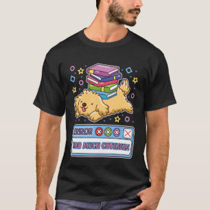 Camiseta Erro Demais Cuteza Divertido Cachorro Dev Filhote