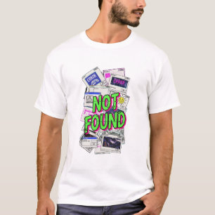 Camiseta Erro Digital Pop-up Falha Arte Não Encontrada