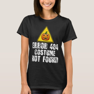 Camiseta Erro do programador do computador 404 Não foi enco