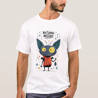 Camiseta Erro Noturno Personagem de Alienígena Vampiro Engr