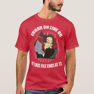Camiseta Erro! Programação de Ciência da Computação