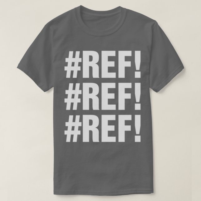 Camiseta Erro REF do Excel 3 (Frente do Design)