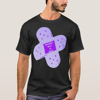 Camiseta Erros de Bandaid Roxo Nos Ajudam A Crescer