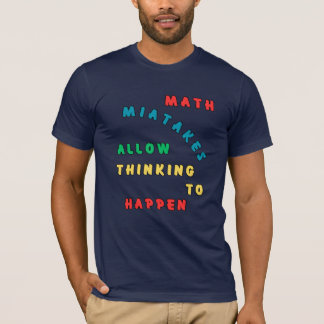 Camiseta Erros Matemáticos Permitem Pensar Em Acontecer