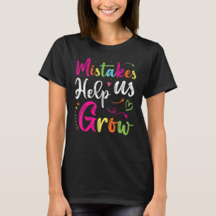 Camiseta Erros Nos Ajudam A Crescer A Mentset Positivo Dize