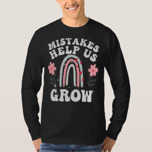 Camiseta Erros Nos Ajudam A Crescer De Volta À Motivação Es