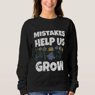 Camiseta Erros nos ajudam a crescer Motivação Mental Profes