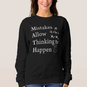 Camiseta Erros Permitem Pensar Em Acontecer A Matemática Ci