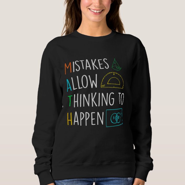 Camiseta Erros Permitem Pensar Em Acontecer Matemática Engr (Frente)