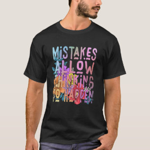 Camiseta Erros Permitem Que o Pensamento Aconteça Escola Pr