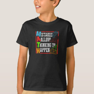 Camiseta Erros permitem que o pensamento aconteça - matemát