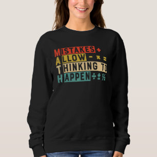 Camiseta Erros Permitem Que o Pensamento Aconteça Professo