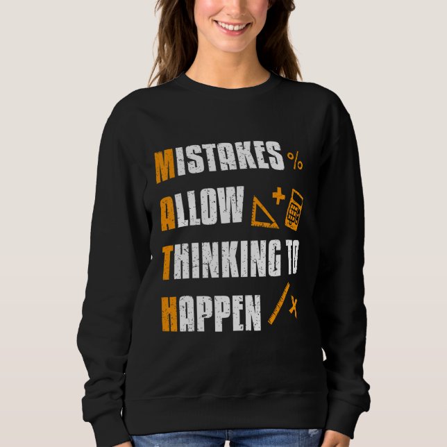 Camiseta Erros Permitem Que o Pensamento Aconteça Professor (Frente)