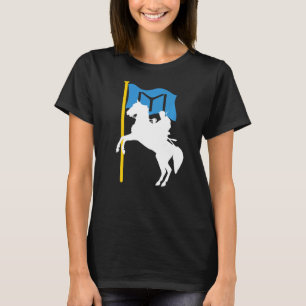 Camiseta Ertugrul Gazi Cavalo Ancorado Kayi Flag Ertugrul