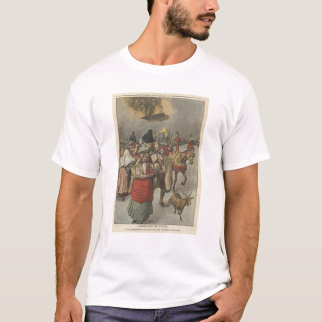 Camiseta Erupção de Monte Etna (Frente)