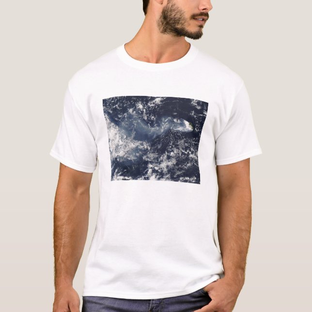 Camiseta Erupção de Piton de la Fournaise, Reunião Isla (Frente)