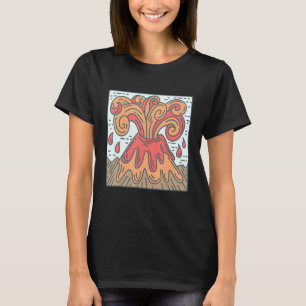 Camiseta Erupção do vulcão montanha