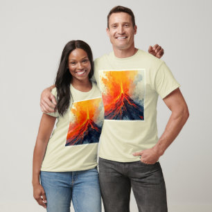 Camiseta Erupção Vulcânica: Poder Bruto