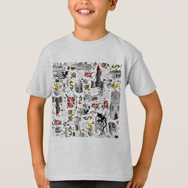 Camiseta Erva-benta-acima medieval (Frente)