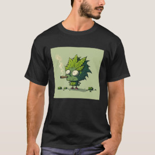 Camiseta erva fumando maconha