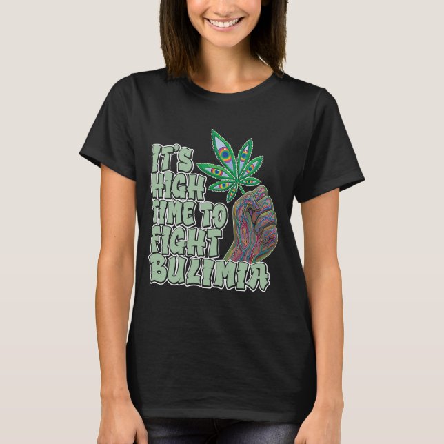 Camiseta Erva Para Um Fumante De Canibis (Frente)