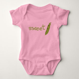 Camiseta Ervilha doce cor-de-rosa Onsie