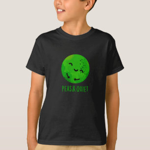 Camiseta Ervilha E Engraçado Silencioso Veggie Pea Pun Dark
