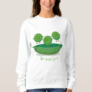 Camiseta Ervilhas de salto bonitas na ilustração de desen