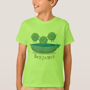 Camiseta Ervilhas de salto bonitas na ilustração de desenho