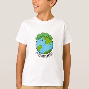 Camiseta Ervilhas Na Terra, Cute Veggie Peace Pun